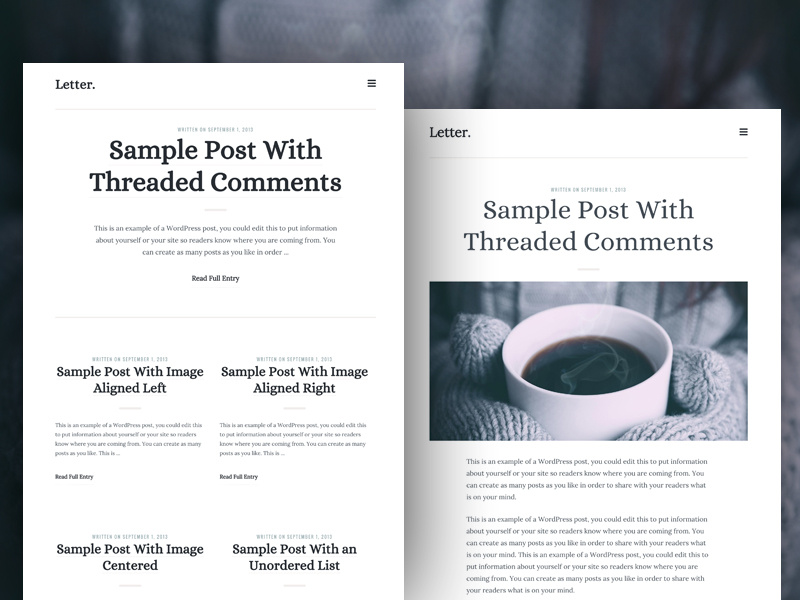 Free Theme Download: Letter By Calvin Koepke On Dribbble