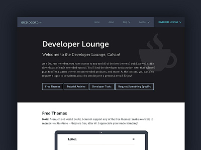 Developer Lounge