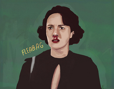 Fleabag fleabag illustration phoebe waller bridge photoshop