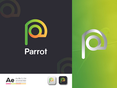 Parrot Logo Design brand brand design brand identity branding branding design logo logo designs logo identity logo inspirations logo maker logo mark logodesign logos logosai logotype minimal logo modern logo p letter logo parrot parrot logo