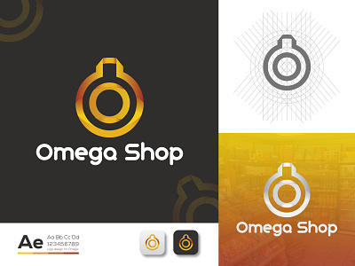 O Letter Logo ৷ Omega Shop Logo Design brand brand design brand identity branding business logo company logo ecommerce logo gradient logo grid logo logo logo design logo inspirations logo maker logo mark logotype modern logo o letter logo shop logo shopping store logo