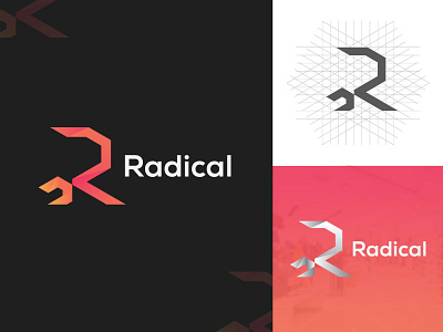 R Letter Logo ৷ Radical Shop Logo Design