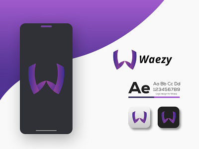 W Letter Logo ৷ Waezy Logo Design app logo brand brand identity branding business logo company logo gradient logo logo logo design logo designs logo inspirations logo maker logo mark logomaker logomark logotype modern modern logo w letter w letter logo