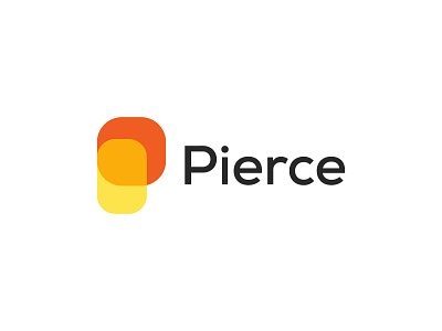 P Letter Overlapping Logo l Pierce Logo Design