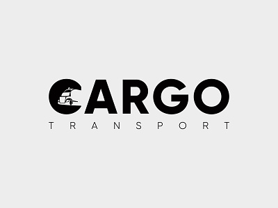 Cargo Transport Negative Space Logo
