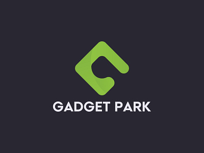 G & P Negative Space Letter Logo l Gadget Park Logo Design