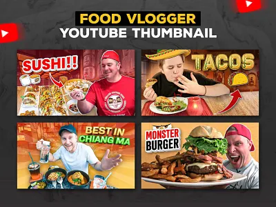 Food Review Youtube thumbnail banner branding cover designyoutube thumbnail food blogging food review food review youtube thumbnail food reviewer food vlogger food youtube thumbnail logo thumb thumbnail thumbnail design thumbnails ui youtube youtube thumbnails