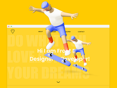 Front End Developer Portfolio UI/UX design illustration ui ux web website