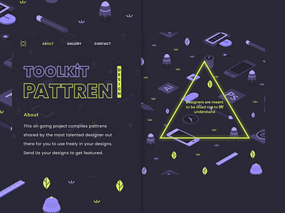 Pattrens Toolkit Landing Page