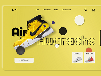 Air Huarache Page Design