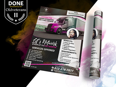 Trucking and Dispatching Flyer Design