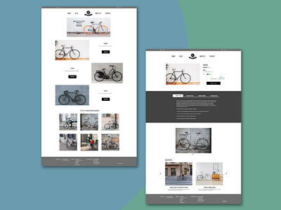 Minimal Website (Bike Shop) bike shop ecommerce minimal ui vintage webdesign