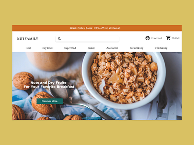 ecommerce website nut retail