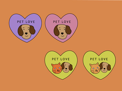 logo pet different variations