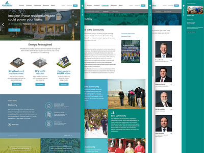 Energy Company Website UI Design design ui ux web web design