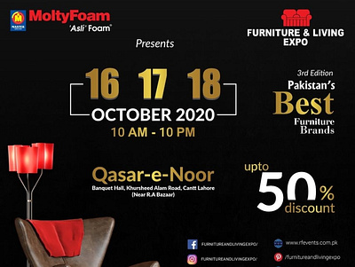 Upcoming 16th,17th,18th October 2020 , at Qasar e Noor banquet. lifestyle and furniture lifestyle and furniture