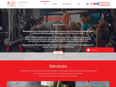 SLR Fitness- Personal Trainer Website