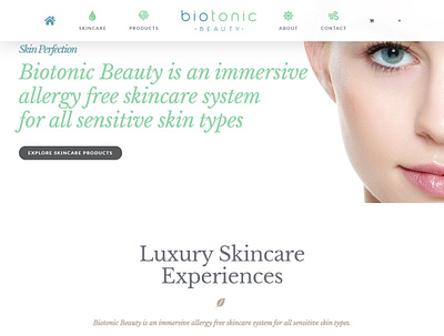 Bio Tonic Beauty Shop developer web designer web developer website website builder website design wordpress wordpress design