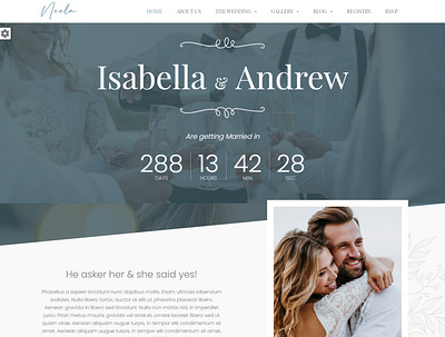 Wedding Template Design design html5 web designer web developer website website builder website design