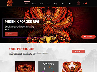 PHOENIX- Gaming Website Design