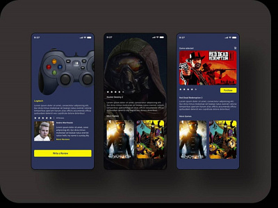 A gaming app design