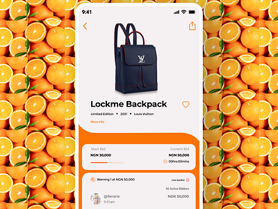 AUCTION APP CONCEPT design ui