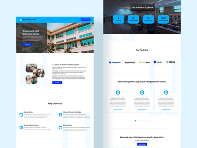 Web landing page design