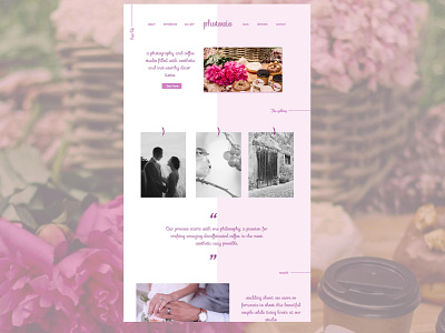 Photovio - Blog design aesthetic beauty branding design dribbble floral minimalism modern trend ui uidesign userinterface