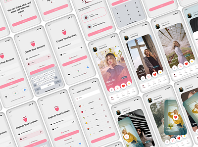 Dating App app design ui ux