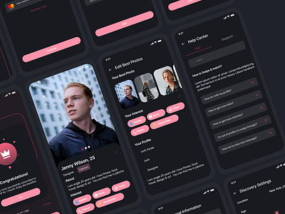 Dating App Dark Mode