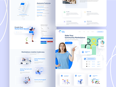 Make YourCommunity Marketplace clean color community marketplace community marketplace design graphic design homepage illustration interface landing page marketplace typography ui ux ui design ux web webdesign website website design