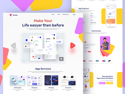 App landing page