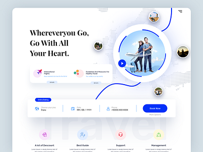 travel agency landing page