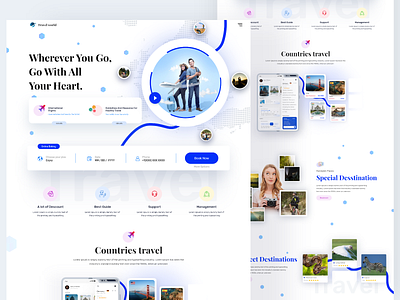 travel agency landing page