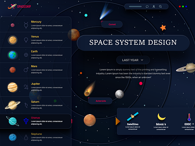 Discover Space System, Web Concept. By Masud Rana On Dribbble