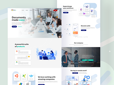Document landing page