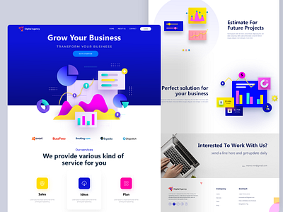 Digital Agency Landing page Design