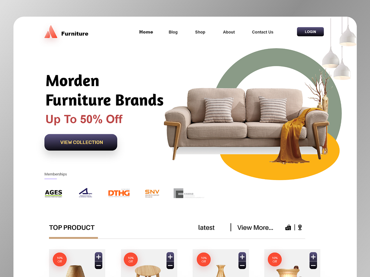 Furniture websites by Masud Rana on Dribbble