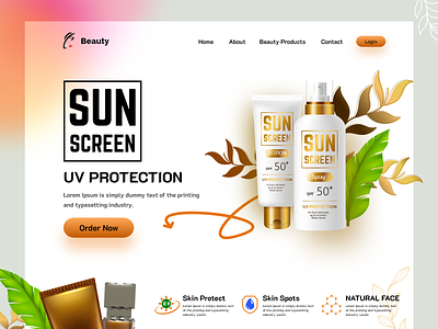 Ladies | Beauty Store Website beauty shop beauty spa cosmetic ecommercewebsite graphic design home page interface landing page makeup online shop shopify shopping web web designer webdesign website website design