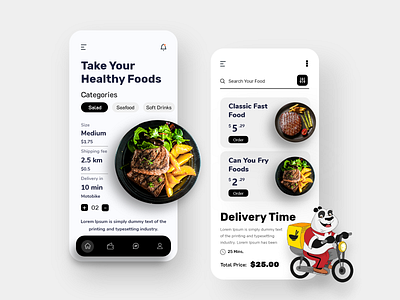 Food ordering mobile app design