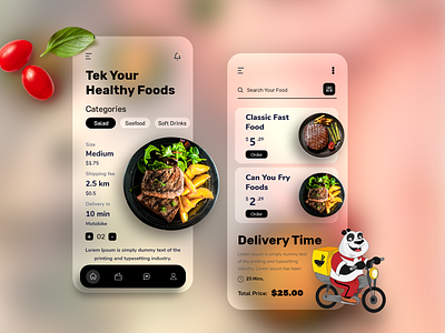 Food delivery mobile app design by Masud Rana on Dribbble