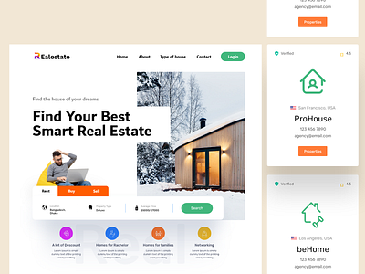 Real Estate Home page broker home page house housing interface landing page masud mrstudio properties real estate real estate agency real estate agent real estate design realestate realestateagent realestatelife realtor ui design website website design