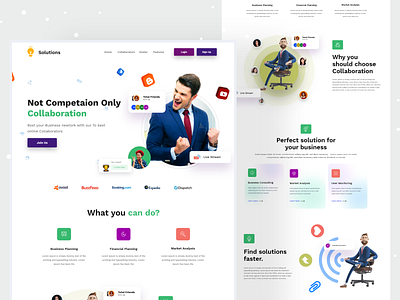 Landing page design