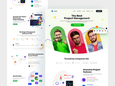 Project Management landing page