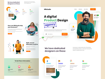 Digital Agency Landing Page Design home page landing page web web design web page website website design