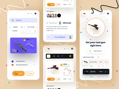 Buy Guns / Firearm Online mobile app app app ui interface mobile mobile app mobile app design mobile application mobile ui mobileapp mobileui ux