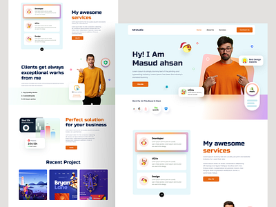 Freelancer Personal Portfolio landing landing page landing page design landingpage web design web page web site webdesign website website design