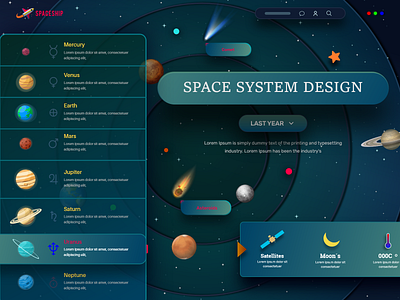 Space system website design by Masud Rana on Dribbble