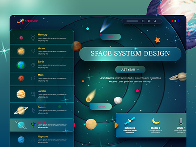 Space system website design