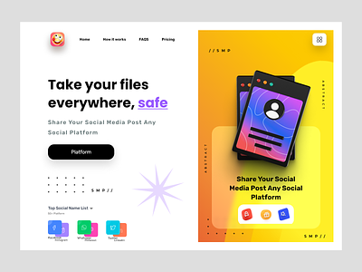 File manager app landing page